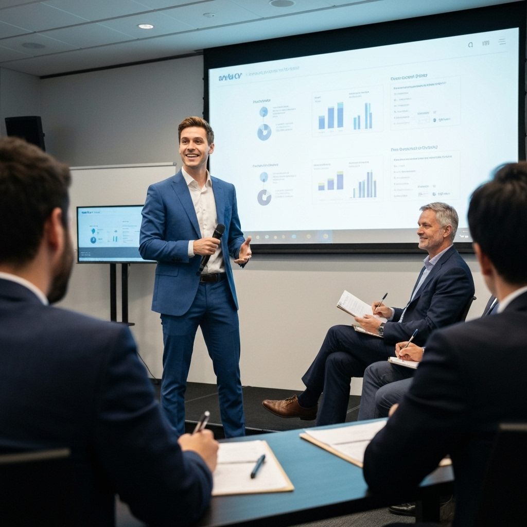 Pitching Competitions - Professional event showcasing innovative solutions